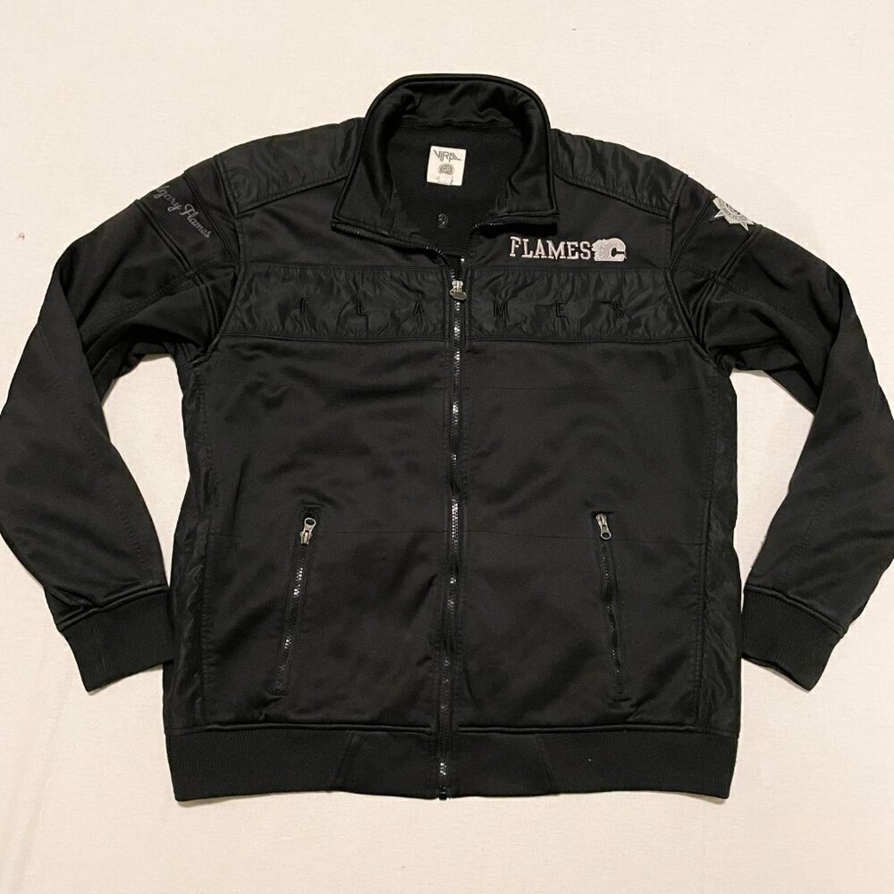 Viral NHL Calgary Flames Boys XL Fleece Lined Jacket Hockey